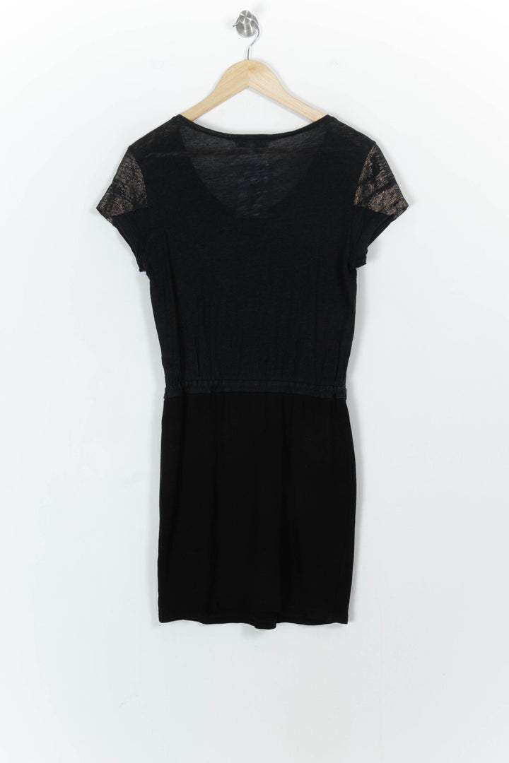 Robe Courte Noire et Dorée - Taille L/40 de la marque Sandro | PARAD105307 - Vendu par Paradigme - Image 4
