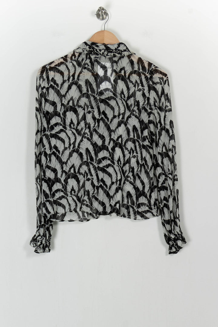 Blouse Noire et Blanche - Taille XS/34 de la marque The Kooples | PARAD105309 - Vendu par Paradigme - Image 4