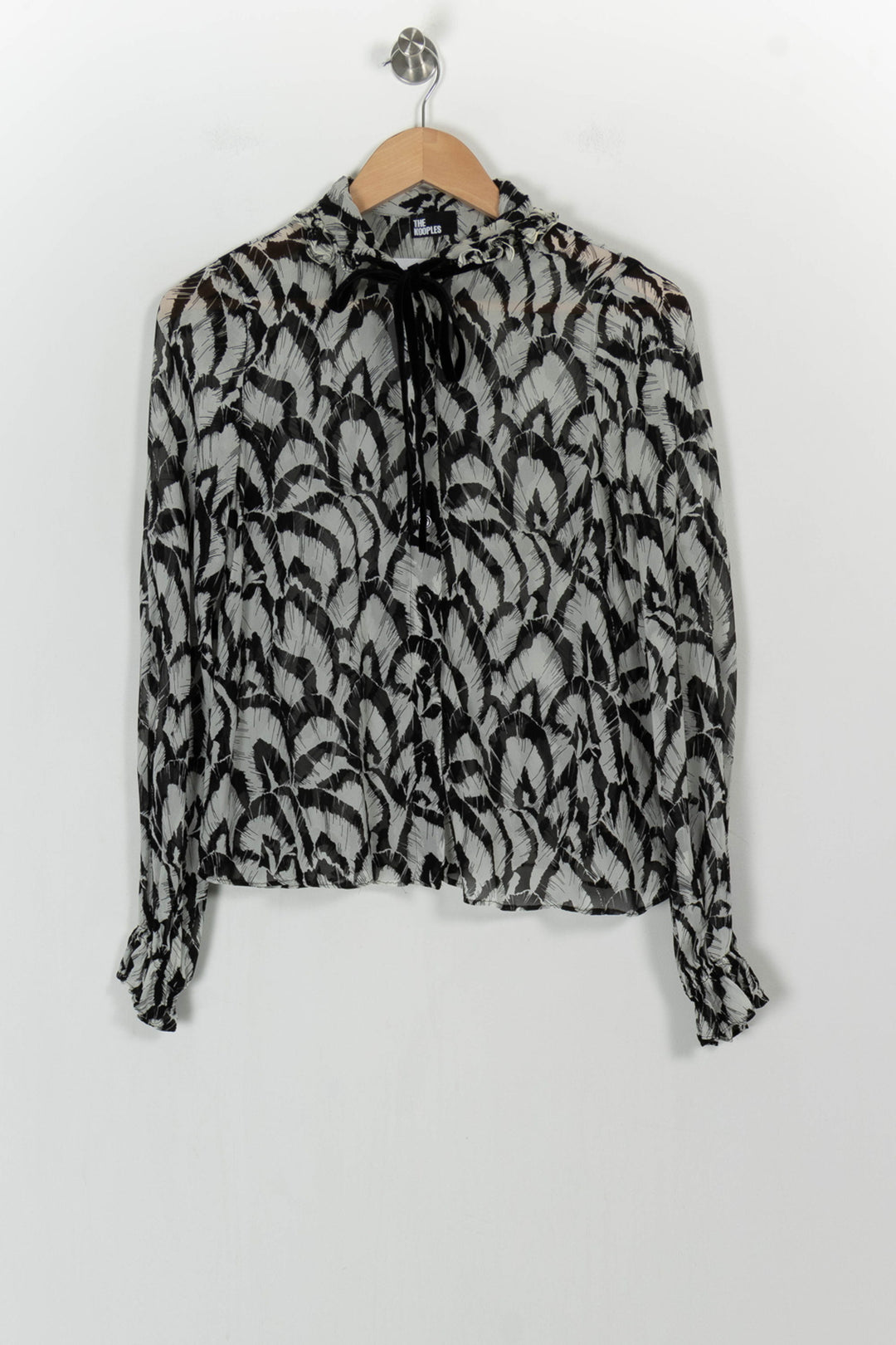 Blouse Noire et Blanche - Taille XS/34 de la marque The Kooples | PARAD105309 - Vendu par Paradigme - Image 2