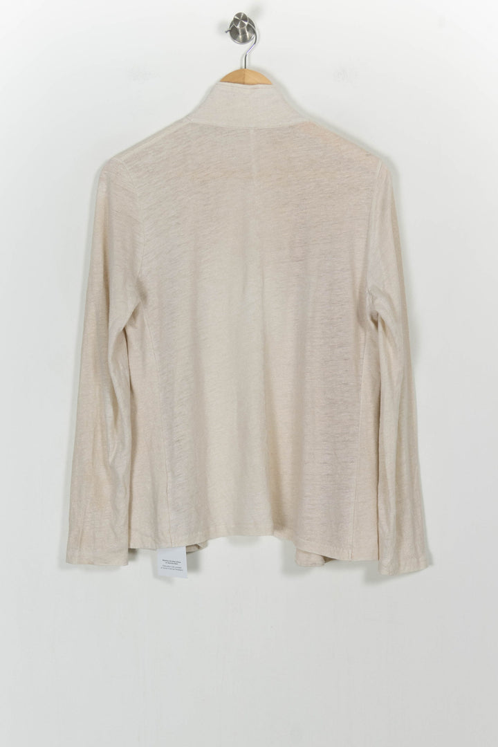 Cardigan Beige - Taille M/38 de la marque Majestic Filatures | PARAD105310 - Vendu par Paradigme - Image 4
