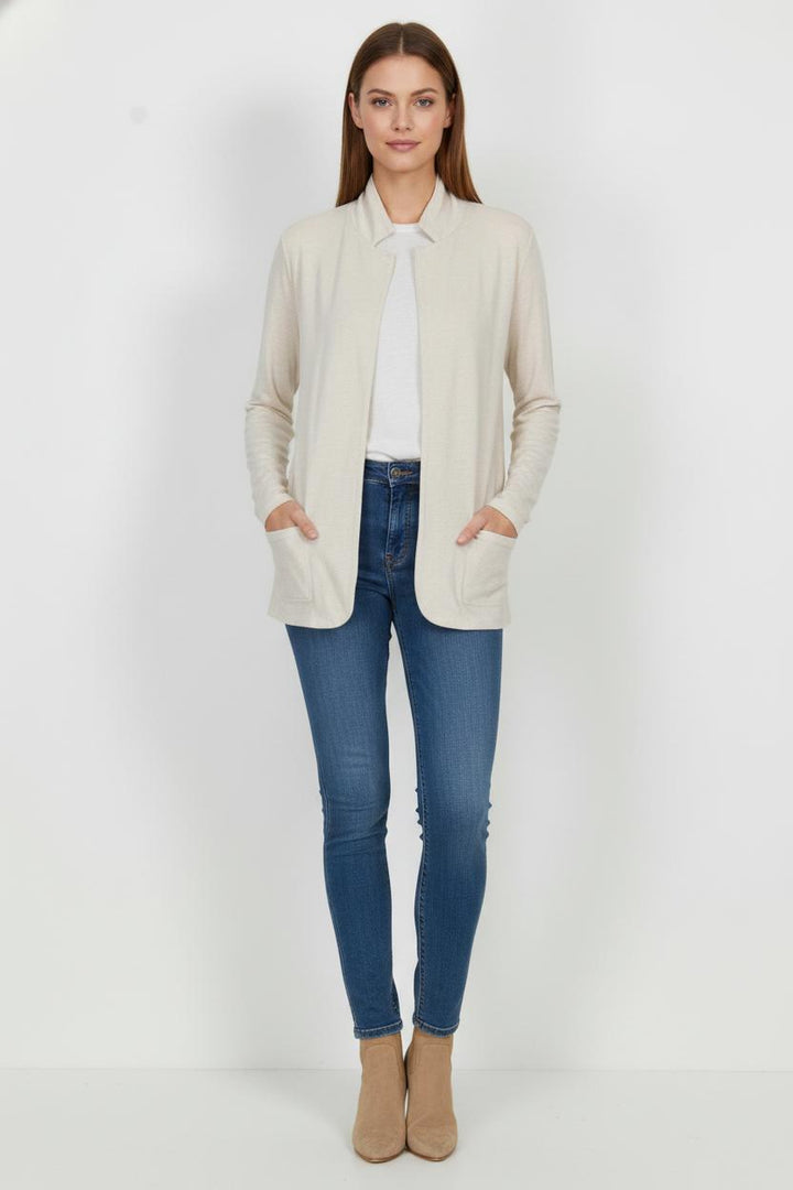 Cardigan Beige - Taille M/38 de la marque Majestic Filatures | PARAD105310 - Vendu par Paradigme - Image 1