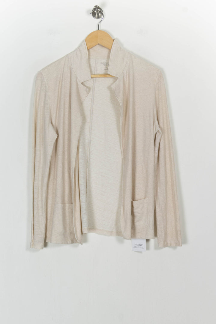 Cardigan Beige - Taille M/38 de la marque Majestic Filatures | PARAD105310 - Vendu par Paradigme - Image 2