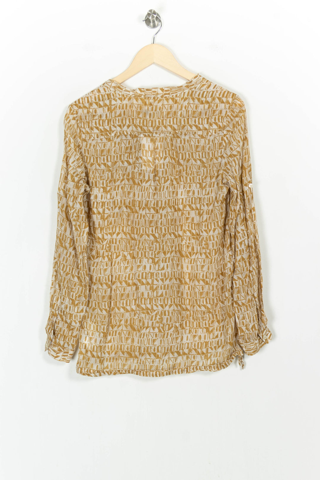 Blouse Beige et Blanche - Taille S/36 de la marque IKKS | PARAD105312 - Vendu par Paradigme - Image 4