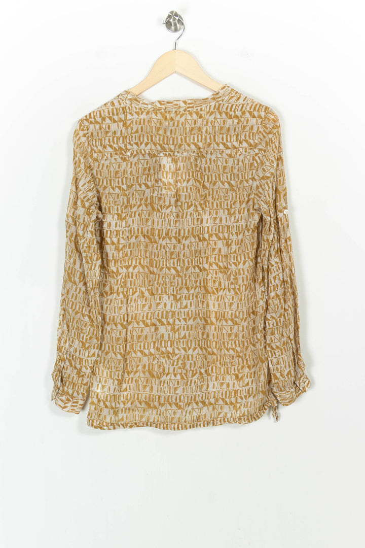 Blouse Beige et Blanche - Taille S/36 de la marque IKKS | PARAD105312 - Vendu par Paradigme - Image 4