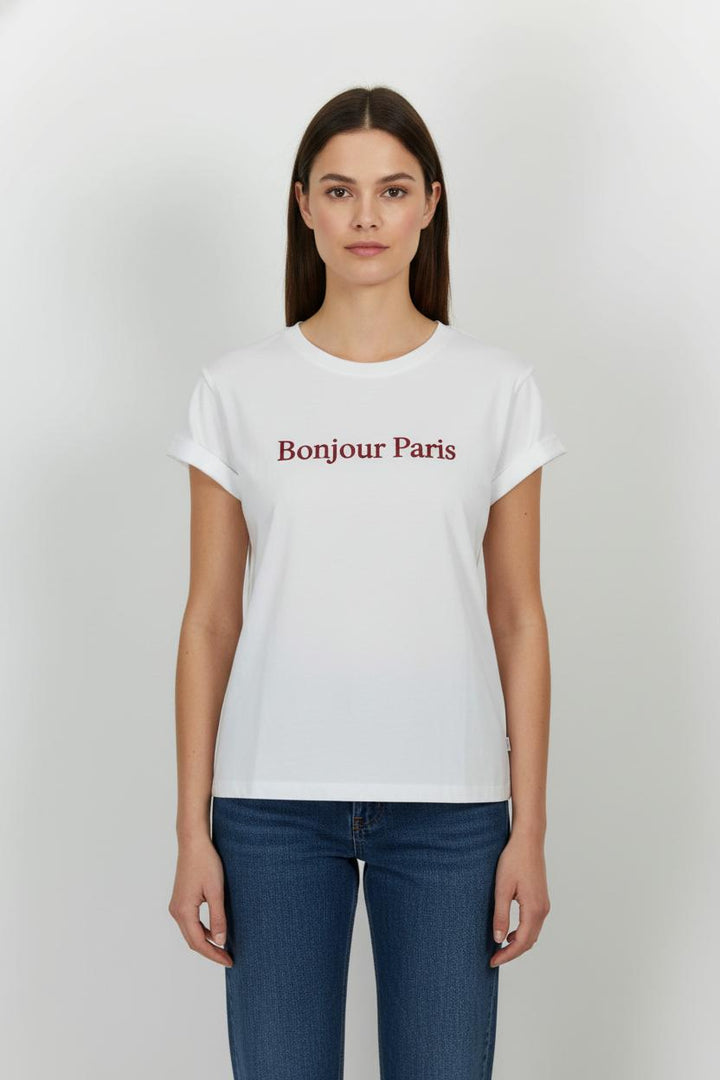 Tee-shirt Blanc - Taille XS/34 de la marque Grace & Mila | PARAD105313 - Vendu par Paradigme - Image 1
