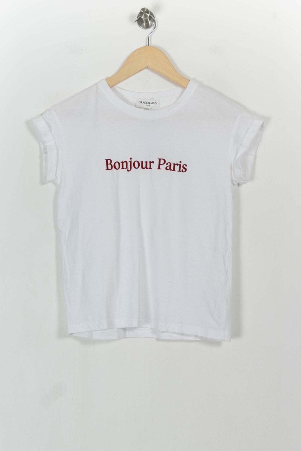 Tee-shirt Blanc - Taille XS/34 de la marque Grace & Mila | PARAD105313 - Vendu par Paradigme - Image 2