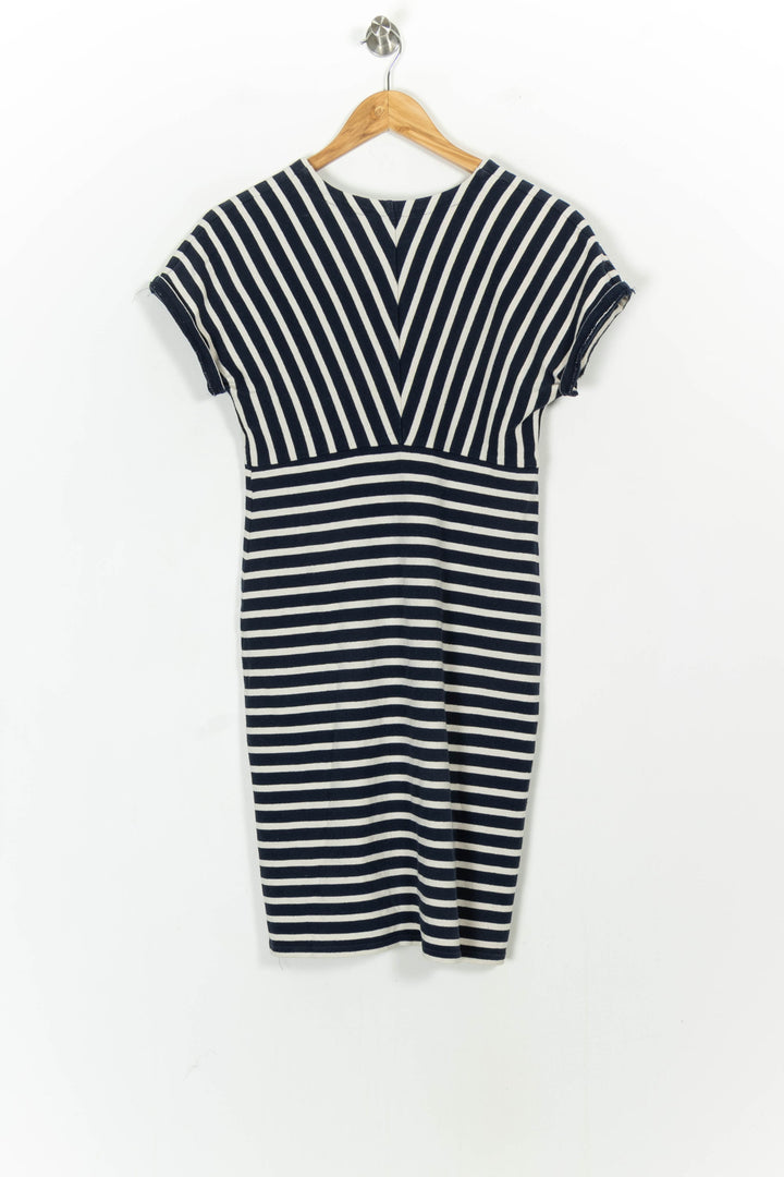 Robe Rayée Bleu Marine et Blanche - Taille M/38 de la marque Saint James | PARAD105317 - Vendu par Paradigme - Image 4