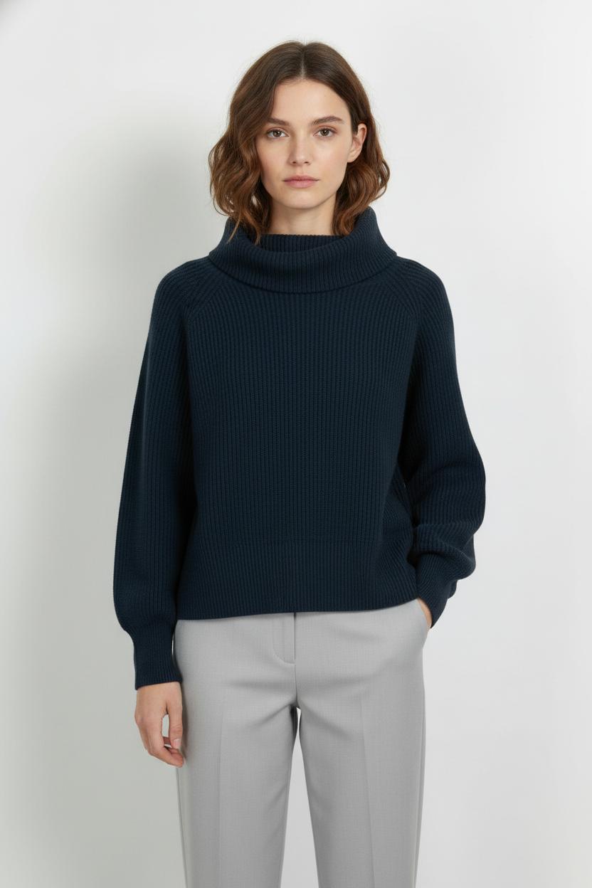 Pull Col Roulé Bleu - Taille XL/42 de la marque Rodier | PARAD105321 - Vendu par Paradigme - Image 1