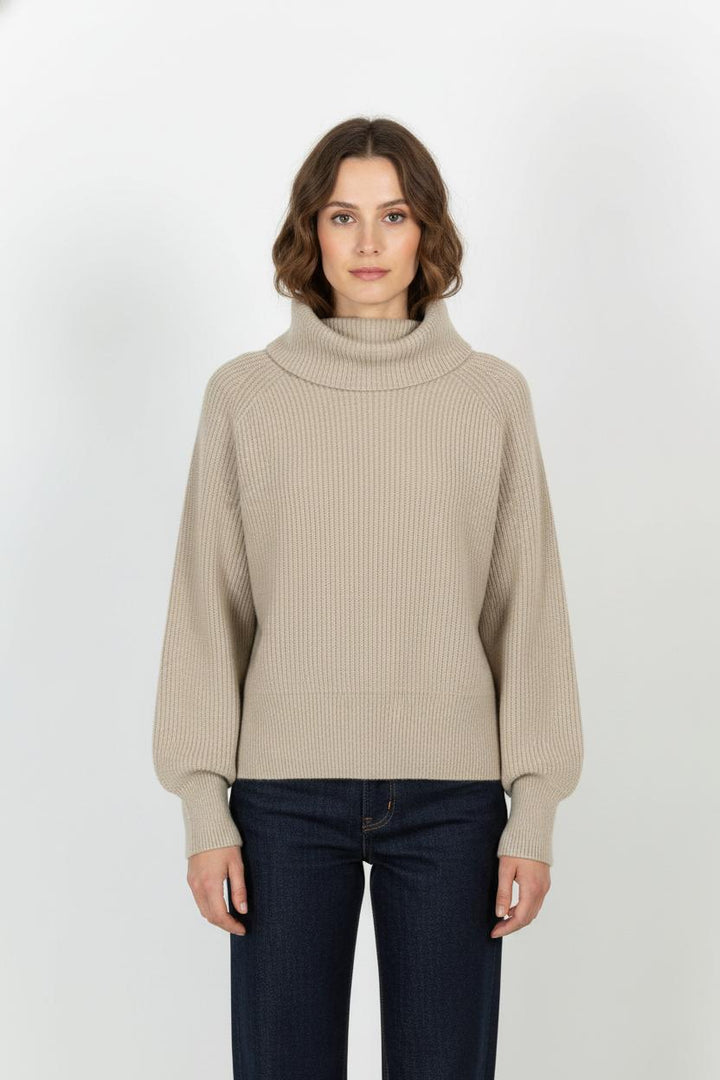 Pull Col Roulé Beige - Taille XL/42 de la marque Rodier | PARAD105322 - Vendu par Paradigme - Image 1