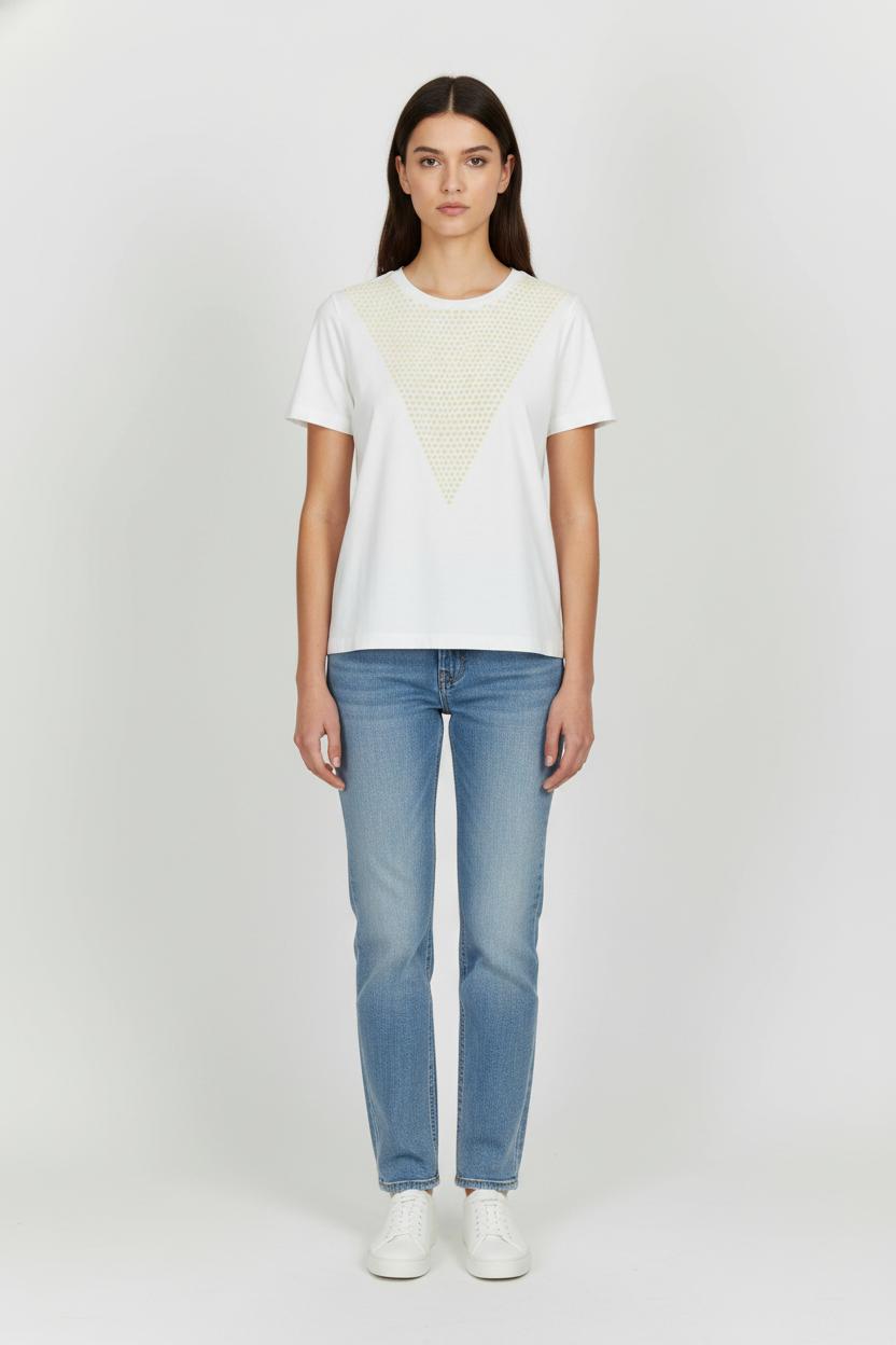 Tee-shirt Blanc - Taille S/36 de la marque Manoush | PARAD105328 - Vendu par Paradigme - Image 1