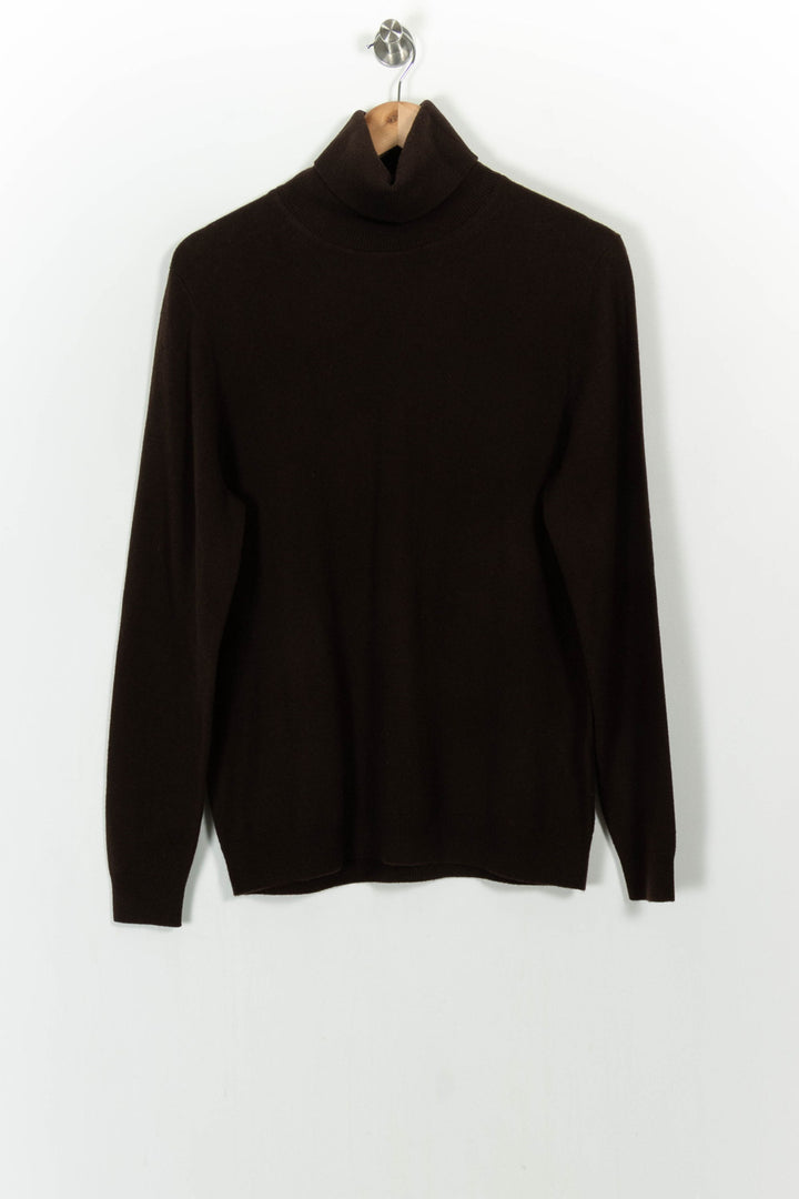 Pull Col Roulé Marron - Taille XXL/44 de la marque Eric Bompard | PARAD105330 - Vendu par Paradigme - Image 2
