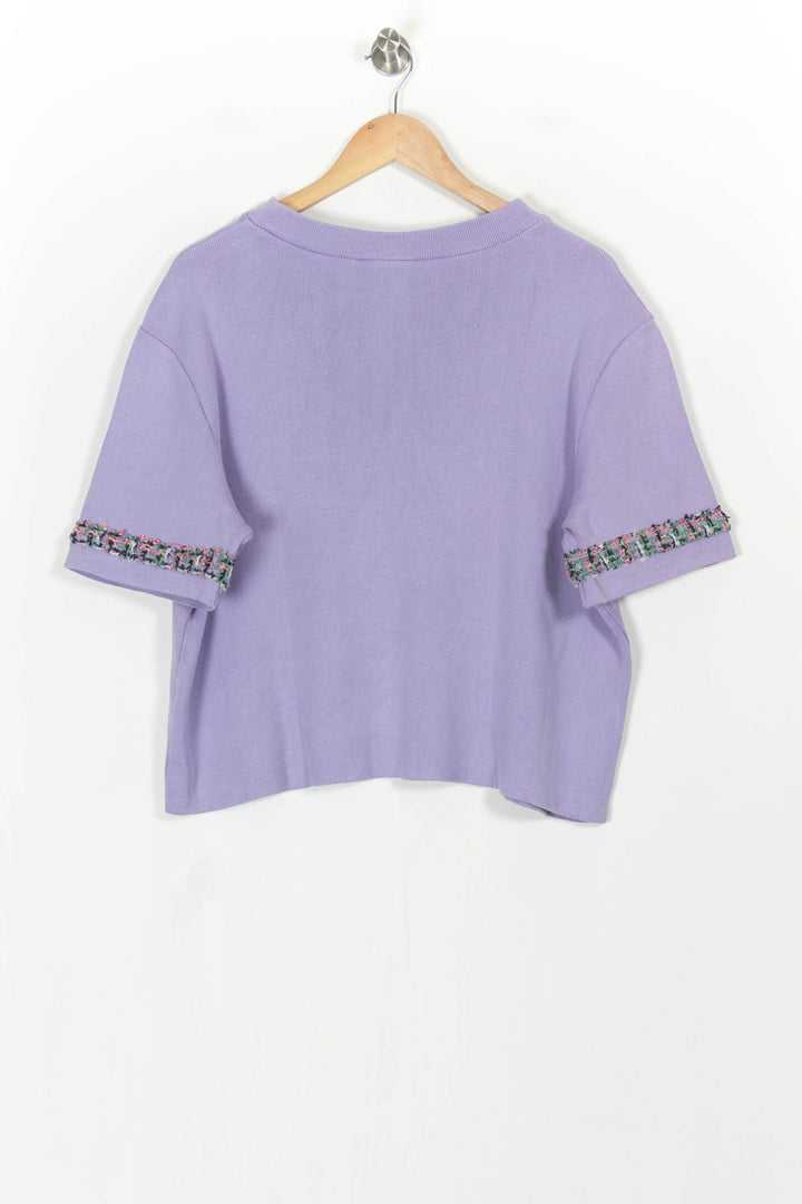 Tee-shirt Violet - Taille XL/42 de la marque et Paris | PARAD105331 - Vendu par Paradigme - Image 4