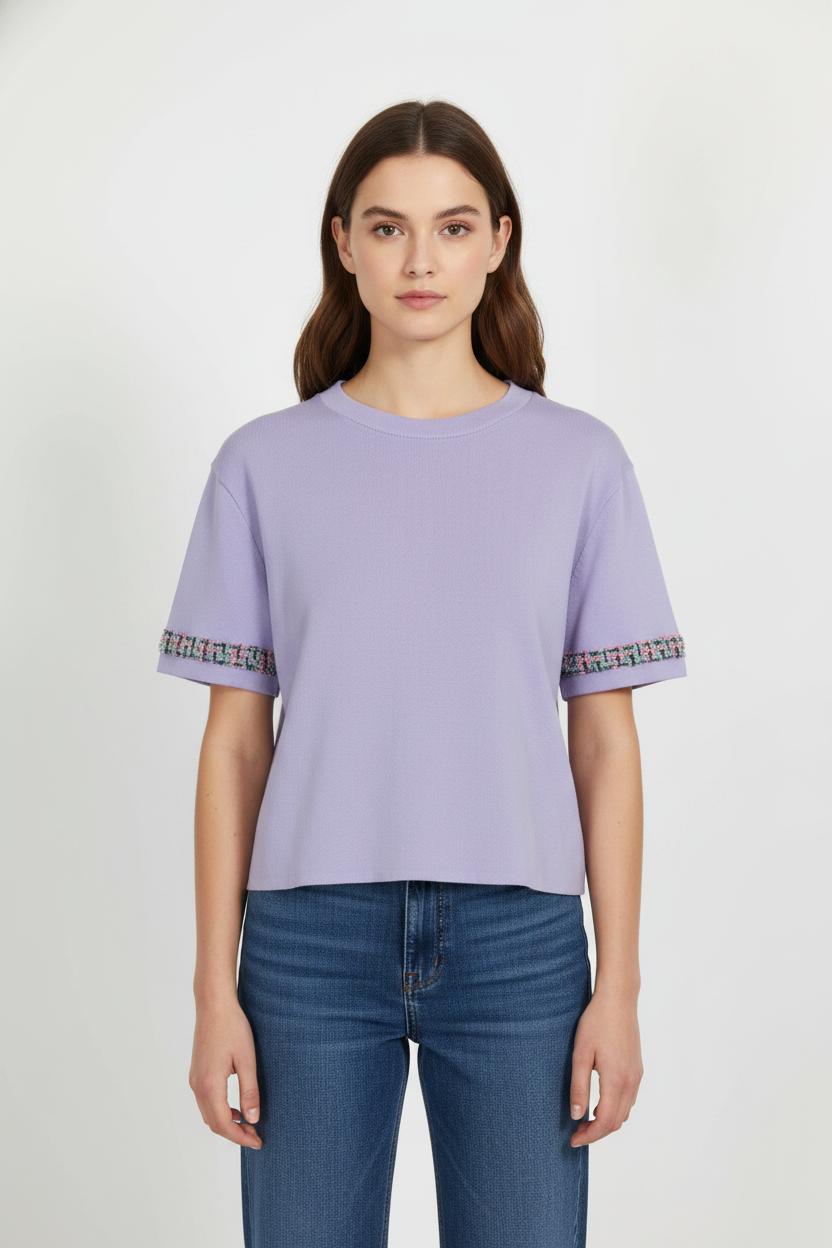Tee-shirt Violet - Taille XL/42 de la marque et Paris | PARAD105331 - Vendu par Paradigme - Image 1