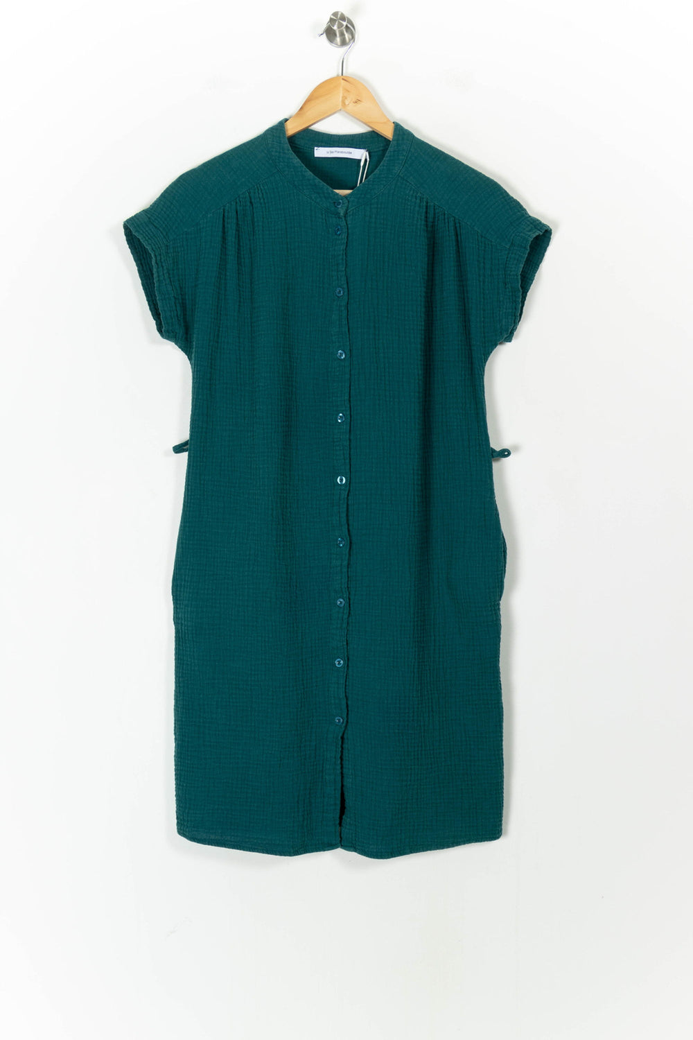 Robe Chemise Verte - Taille S/36 de la marque La Fée Maraboutée | PARAD105332 - Vendu par Paradigme - Image 2