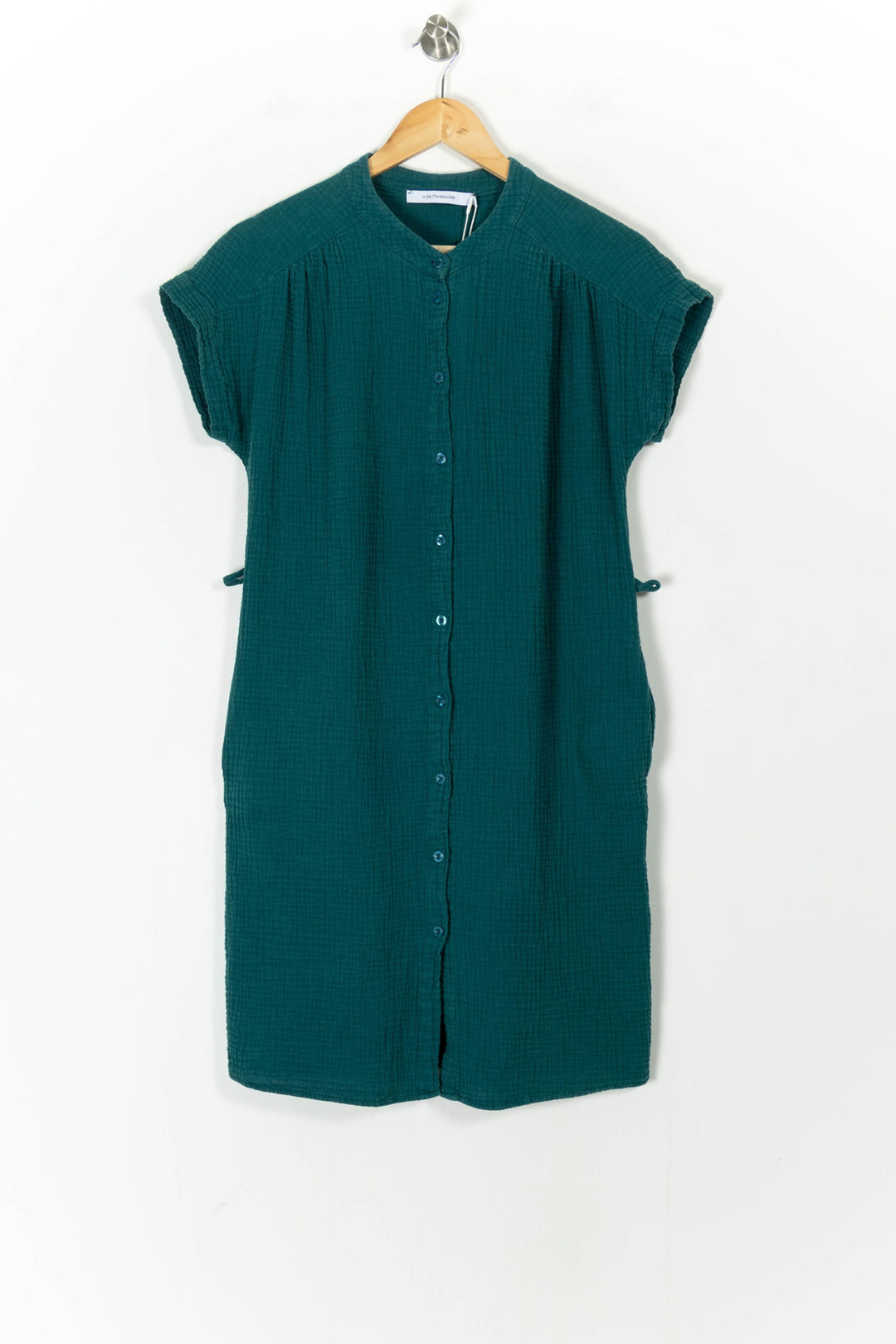 Robe Chemise Verte - Taille S/36 de la marque La Fée Maraboutée | PARAD105332 - Vendu par Paradigme - Image 2