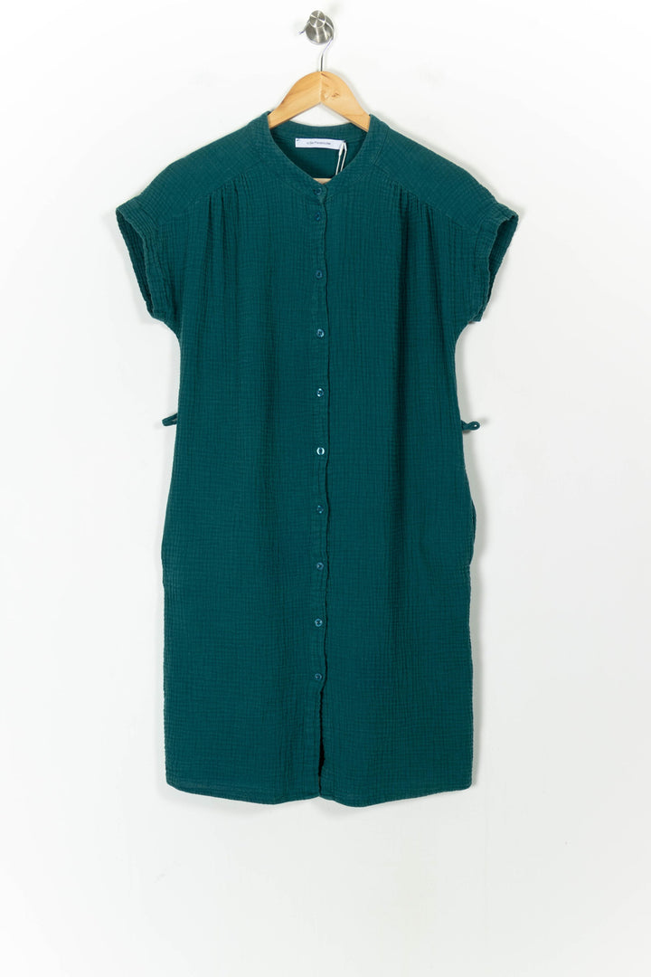 Robe Chemise Verte - Taille S/36 de la marque La Fée Maraboutée | PARAD105332 - Vendu par Paradigme - Image 2