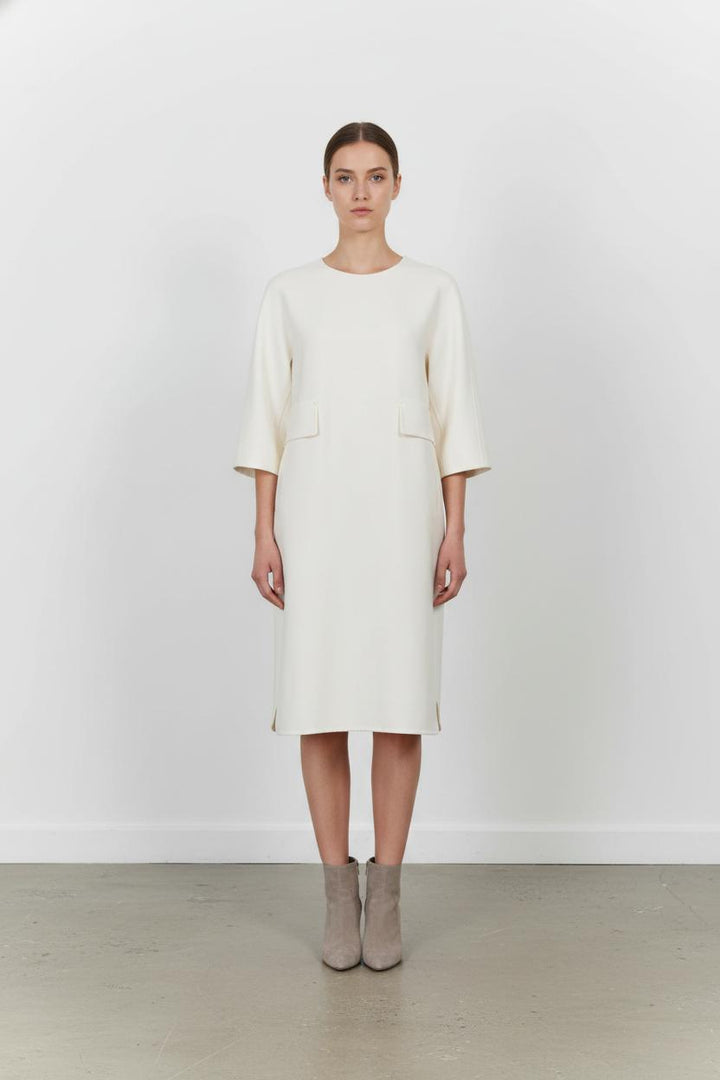 Robe Droite Beige - Taille XXL/44 de la marque Max Mara | PARAD105333 - Vendu par Paradigme - Image 1