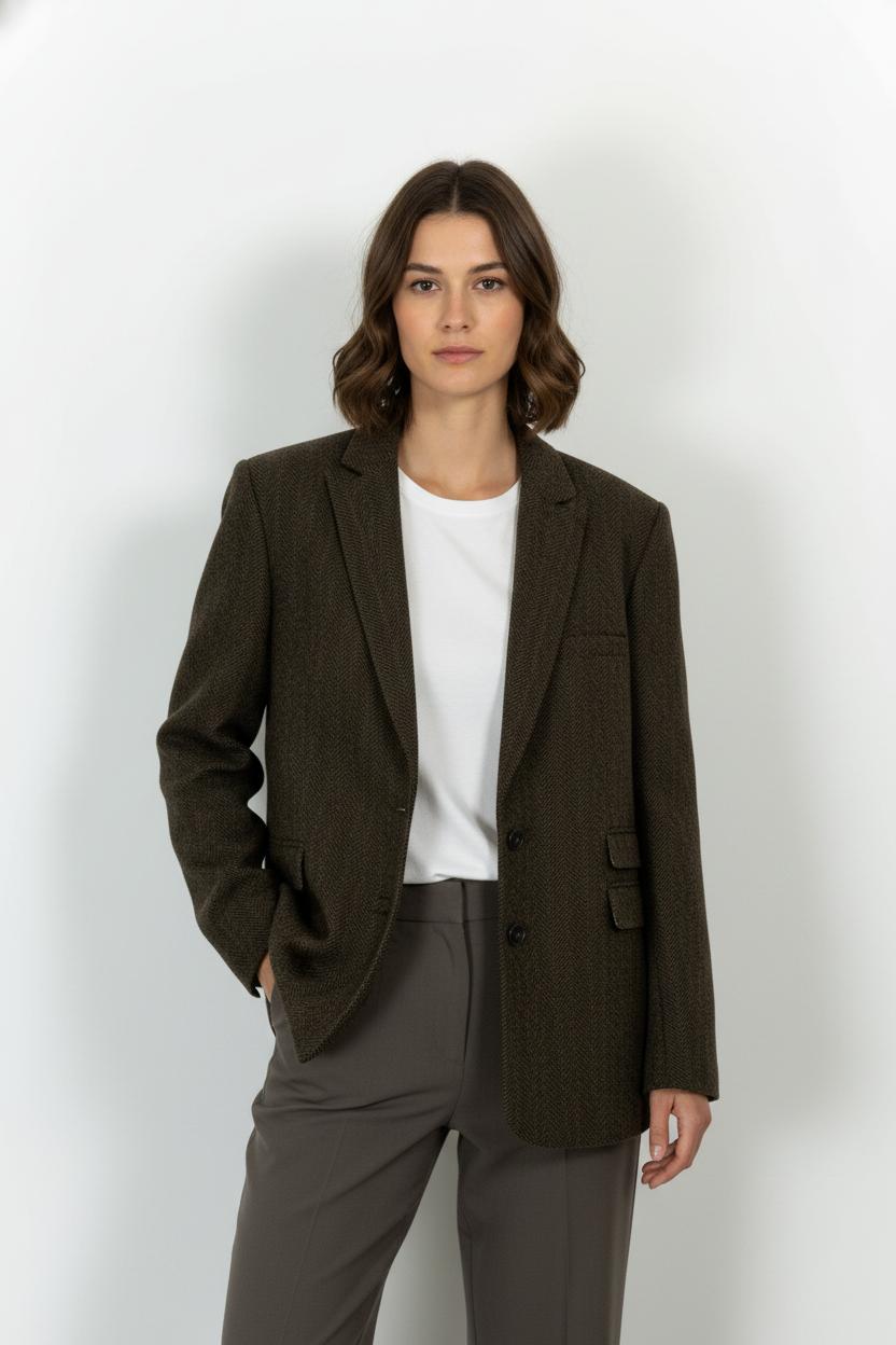 Blazer Marron - Taille XXXL/46 de la marque Mister K | PARAD105336 - Vendu par Paradigme - Image 1