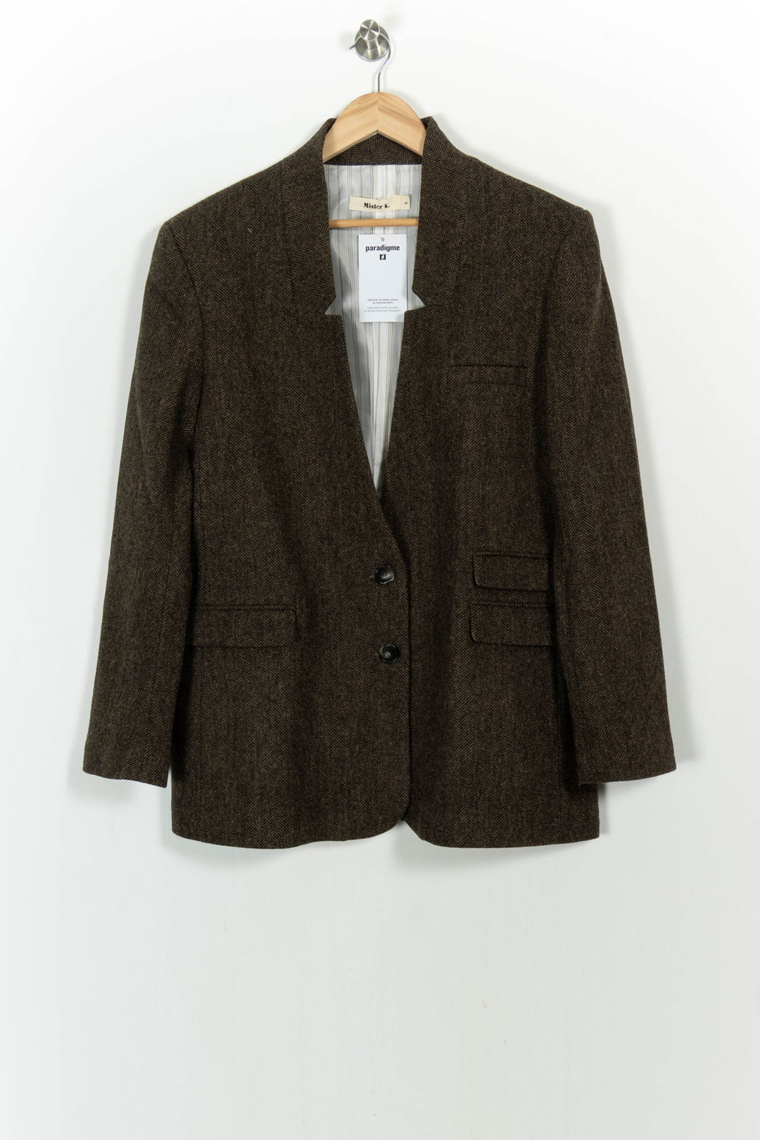Blazer Marron - Taille XXXL/46 de la marque Mister K | PARAD105336 - Vendu par Paradigme - Image 2