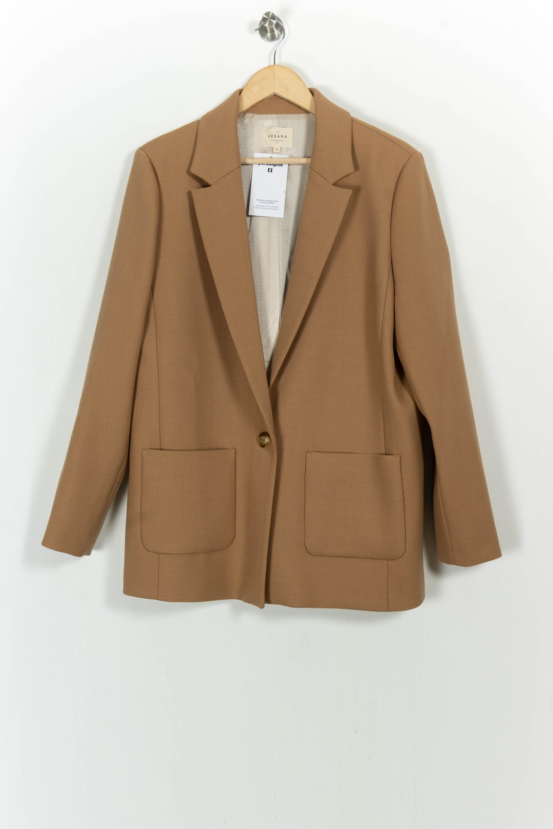 Blazer Beige - Taille XXXL/46 de la marque Sézane | PARAD105340 - Vendu par Paradigme - Image 2