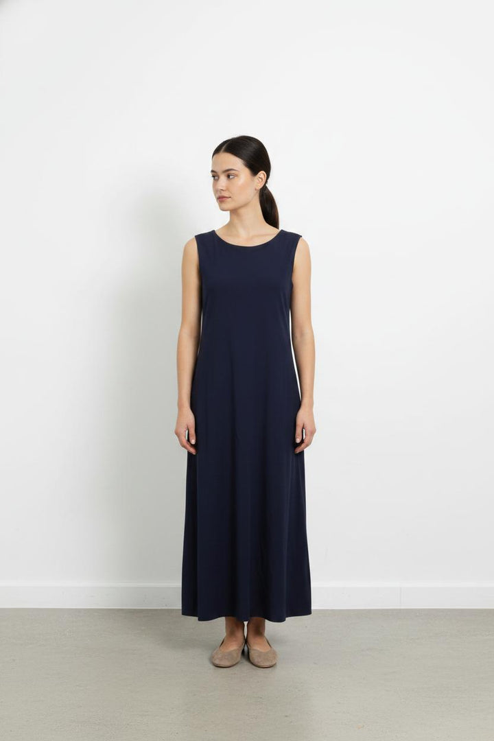 Robe Longue Bleue - Taille XL/42 de la marque Indies | PARAD105343 - Vendu par Paradigme - Image 1
