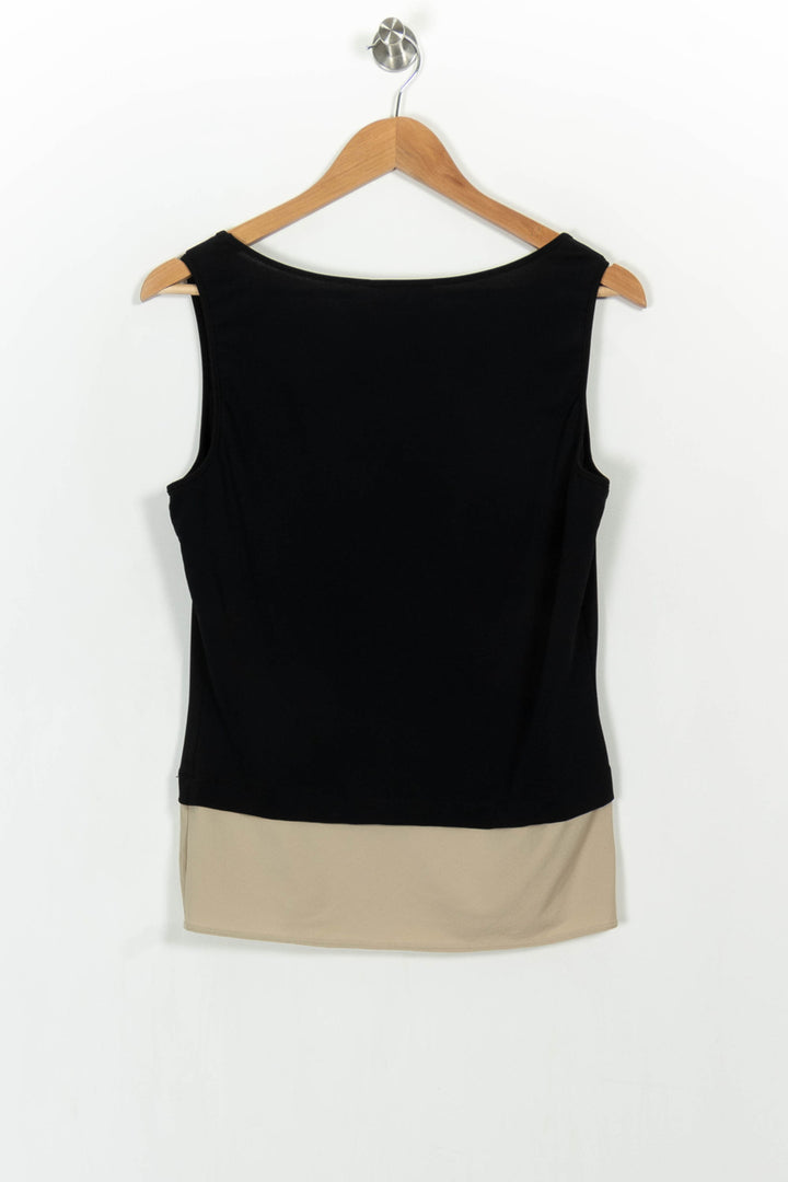 Débardeur Noir et Beige - Taille L/40 de la marque Max Mara | PARAD105348 - Vendu par Paradigme - Image 4