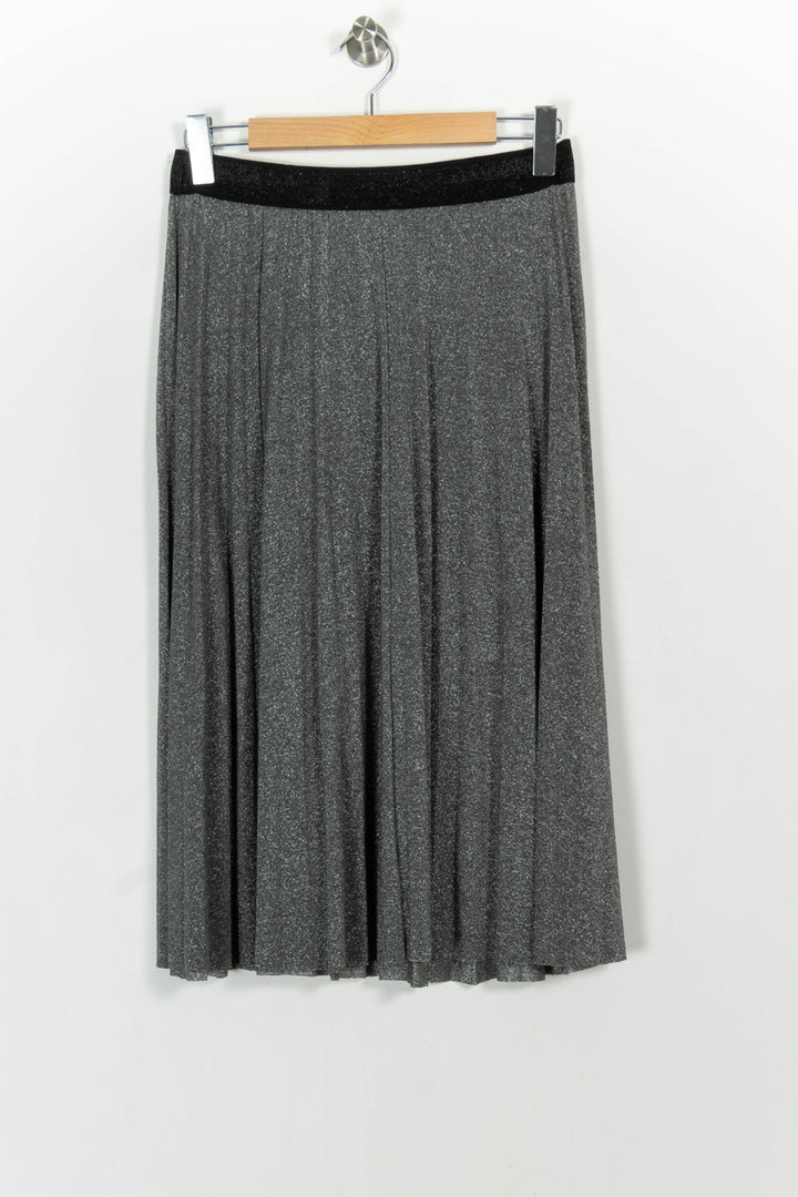 Jupe Plissée Grise - Taille M/38 de la marque Sud express | PARAD105349 - Vendu par Paradigme - Image 4