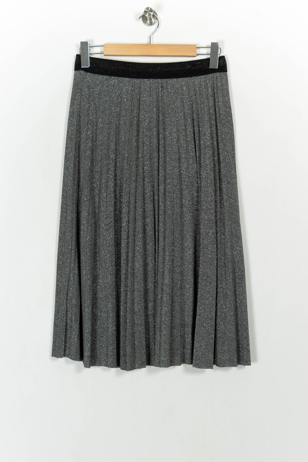 Jupe Plissée Grise - Taille M/38 de la marque Sud express | PARAD105349 - Vendu par Paradigme - Image 2
