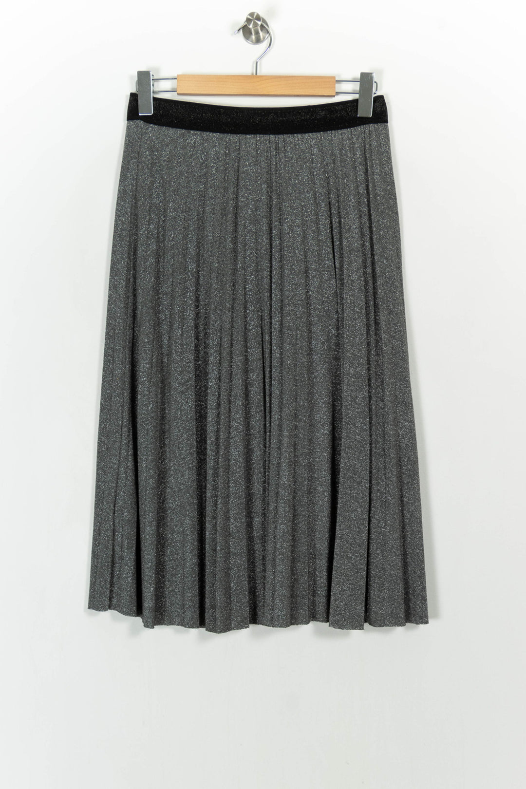 Jupe Plissée Grise - Taille M/38 de la marque Sud express | PARAD105349 - Vendu par Paradigme - Image 2
