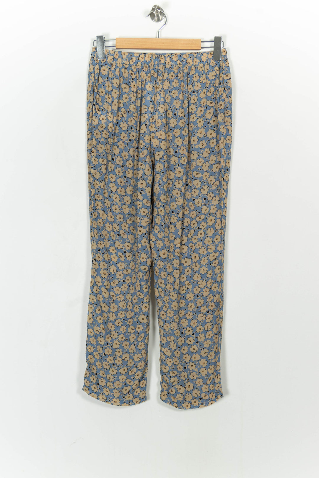 Pantalon Fleuri Bleu et Beige - Taille M/38 de la marque Pablo | PARAD105350 - Vendu par Paradigme - Image 4