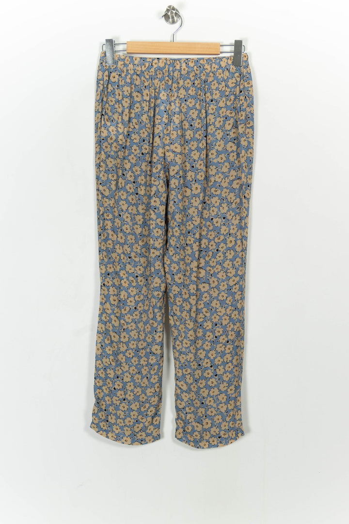 Pantalon Fleuri Bleu et Beige - Taille M/38 de la marque Pablo | PARAD105350 - Vendu par Paradigme - Image 4