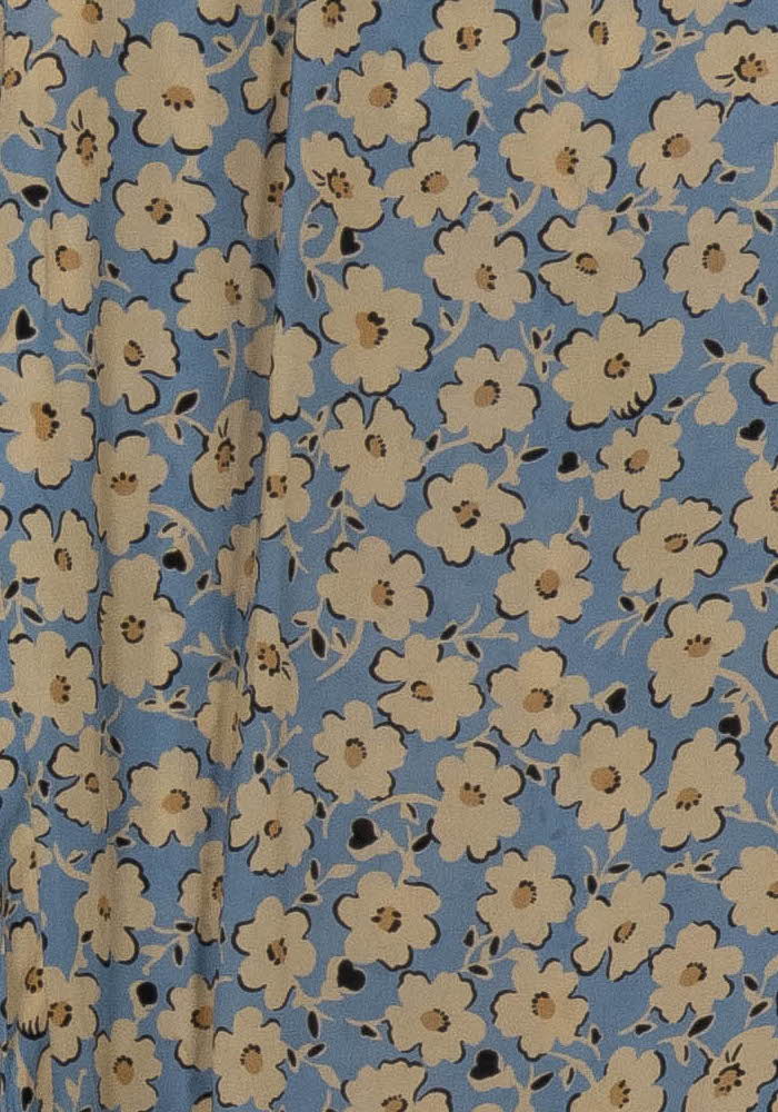 Pantalon Fleuri Bleu et Beige - Taille M/38 de la marque Pablo | PARAD105350 - Vendu par Paradigme - Image 3