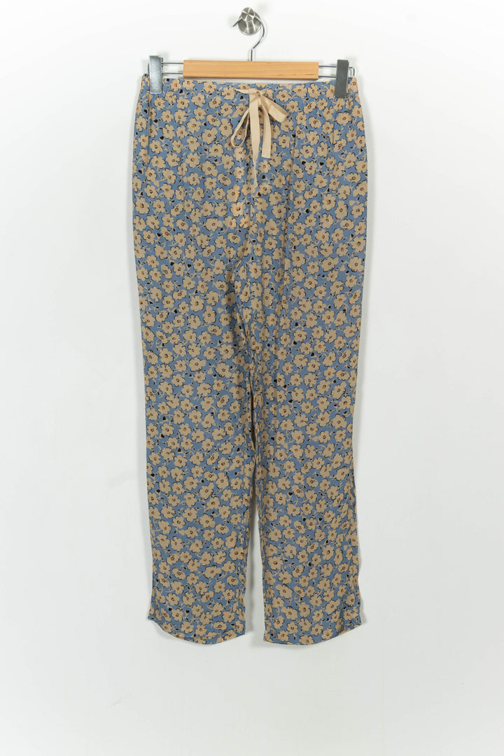 Pantalon Fleuri Bleu et Beige - Taille M/38 de la marque Pablo | PARAD105350 - Vendu par Paradigme - Image 2