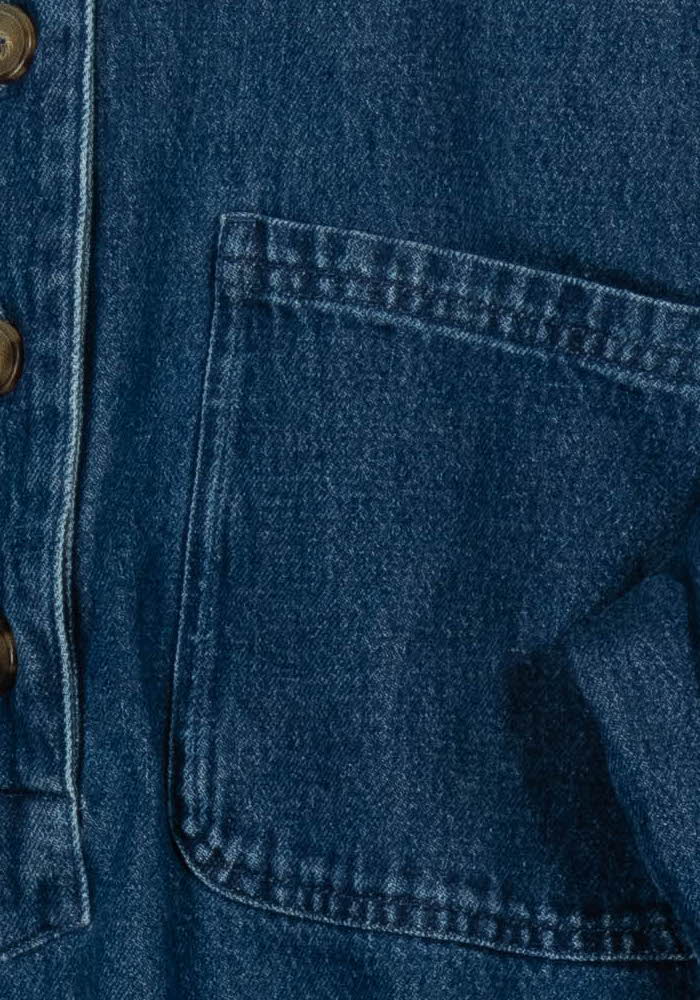 Veste en Jean Bleue - Taille XXXL/46 de la marque Sézane | PARAD105351 - Vendu par Paradigme - Image 3