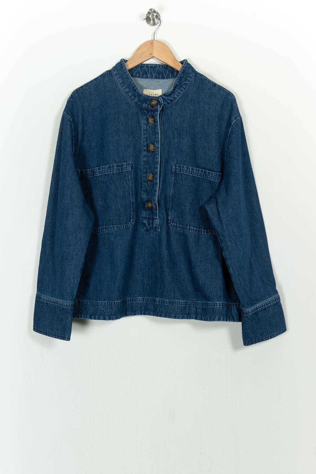 Veste en Jean Bleue - Taille XXXL/46 de la marque Sézane | PARAD105351 - Vendu par Paradigme - Image 2