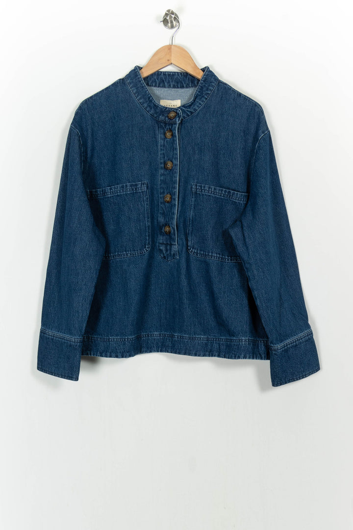 Veste en Jean Bleue - Taille XXXL/46 de la marque Sézane | PARAD105351 - Vendu par Paradigme - Image 2