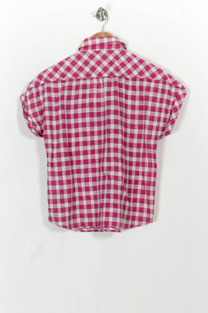 Chemise à Carreaux Rose et Blanche - Taille S/36 de la marque Maison 123 | PARAD105354 - Vendu par Paradigme - Image 4