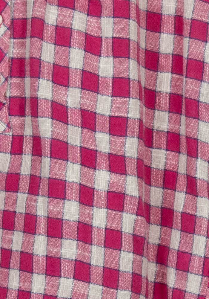 Chemise à Carreaux Rose et Blanche - Taille S/36 de la marque Maison 123 | PARAD105354 - Vendu par Paradigme - Image 3