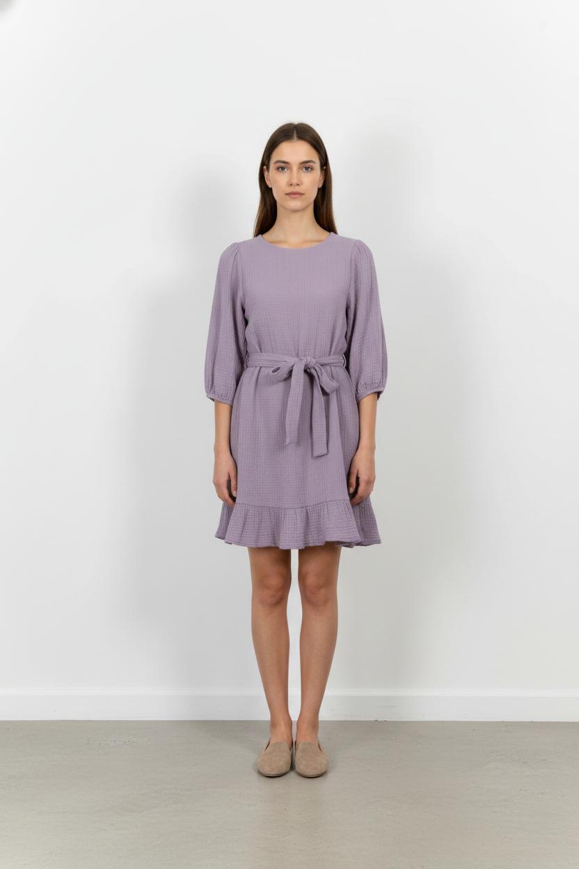 Robe Courte Violette - Taille M/38 de la marque Orta | PARAD105357 - Vendu par Paradigme - Image 1