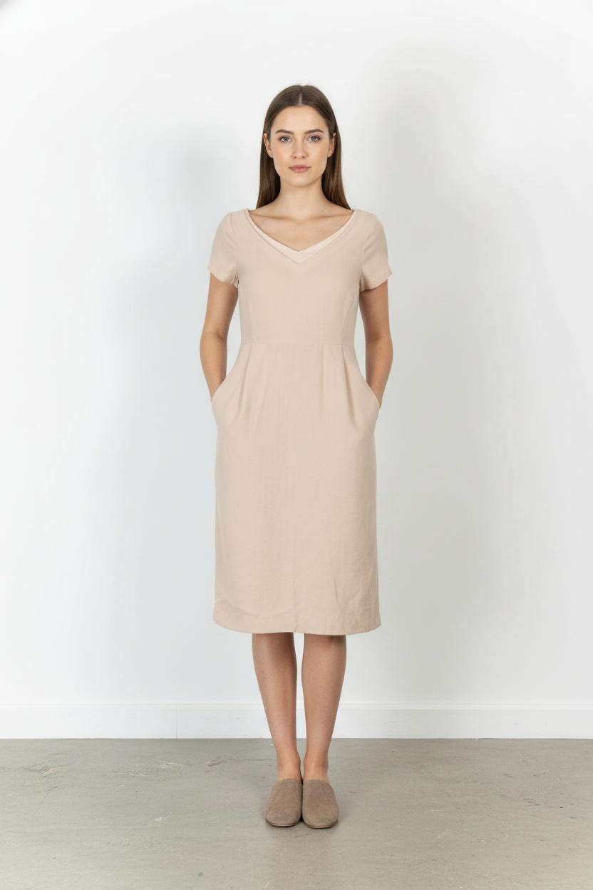 Robe Midi Rose - Taille M/38 de la marque Tara Jarmon | PARAD105358 - Vendu par Paradigme - Image 1