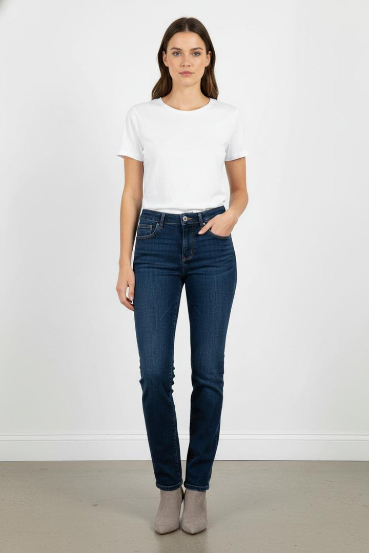 Jean Skinny Bleu - Taille S/36 de la marque La Fée Maraboutée | PARAD105366 - Vendu par Paradigme - Image 1
