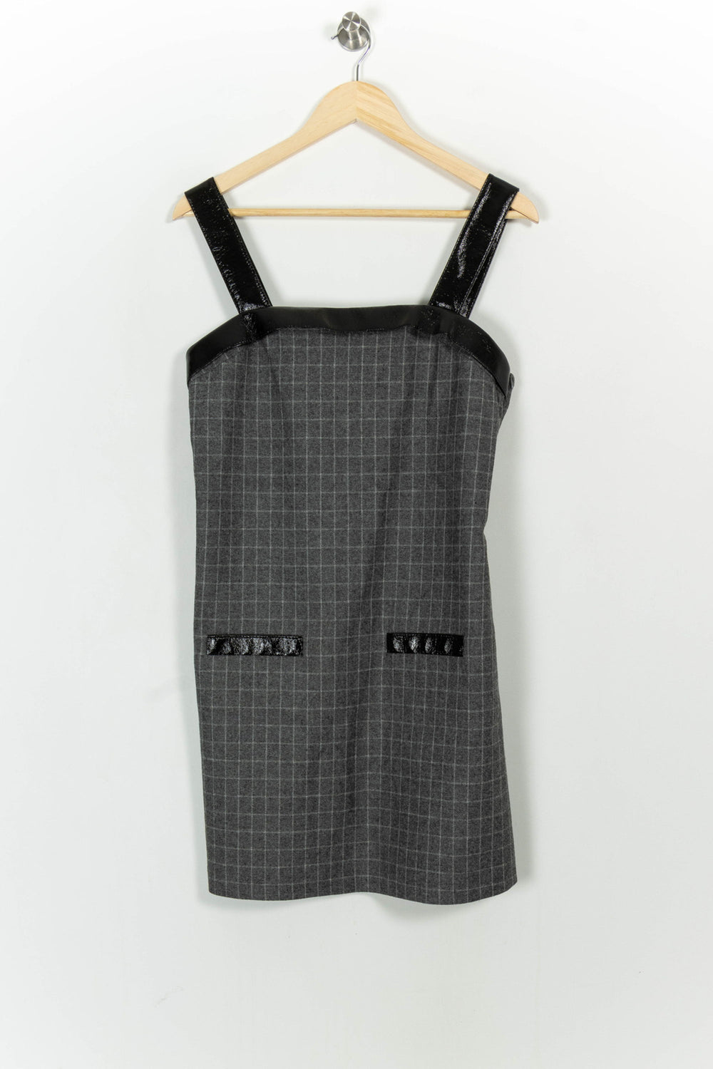 Robe Droite Grise et Noire - Taille M/38 de la marque Maje | PARAD105368 - Vendu par Paradigme - Image 2
