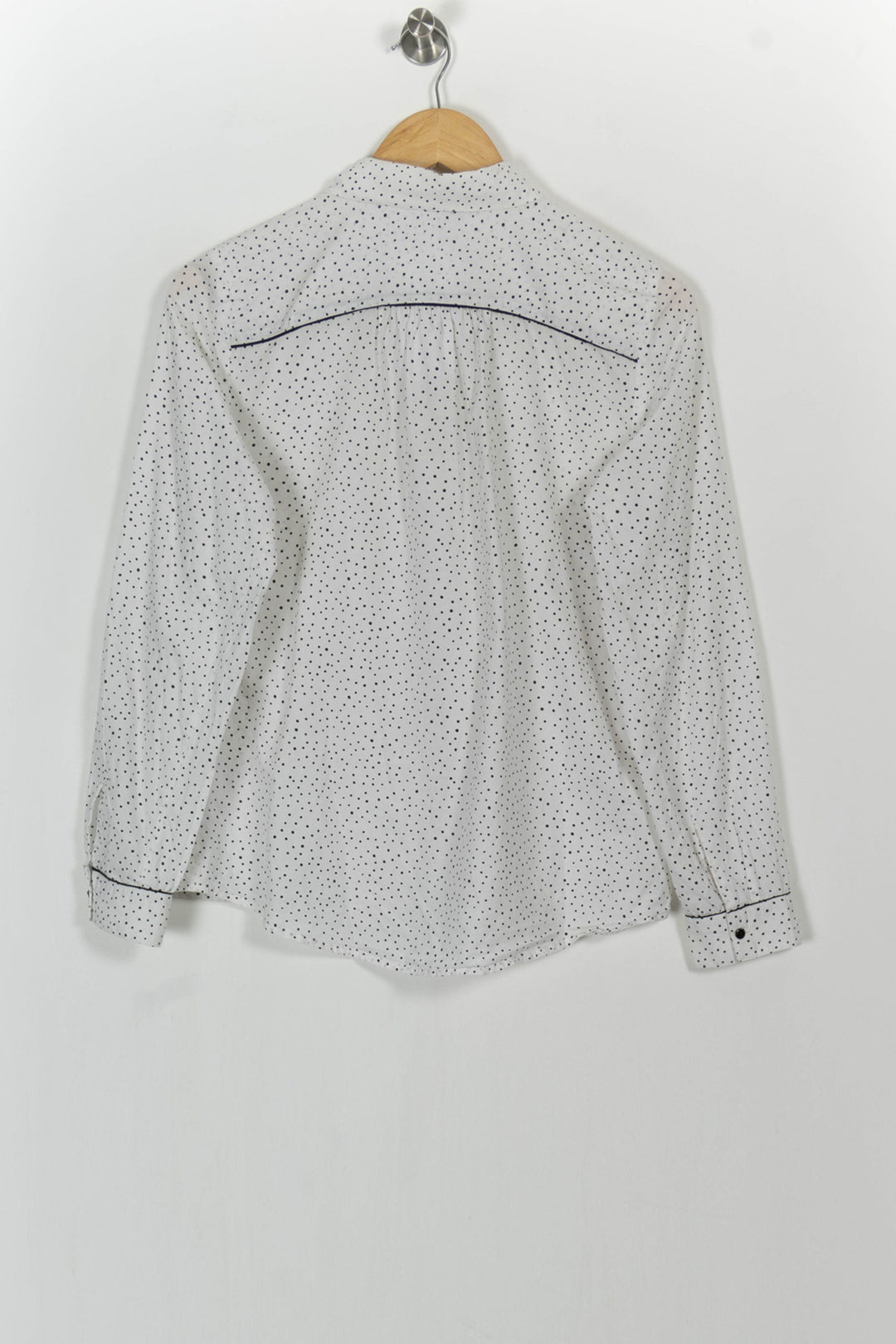 Chemise Blanche et Noire - Taille M/38 de la marque Caroll | PARAD105369 - Vendu par Paradigme - Image 4