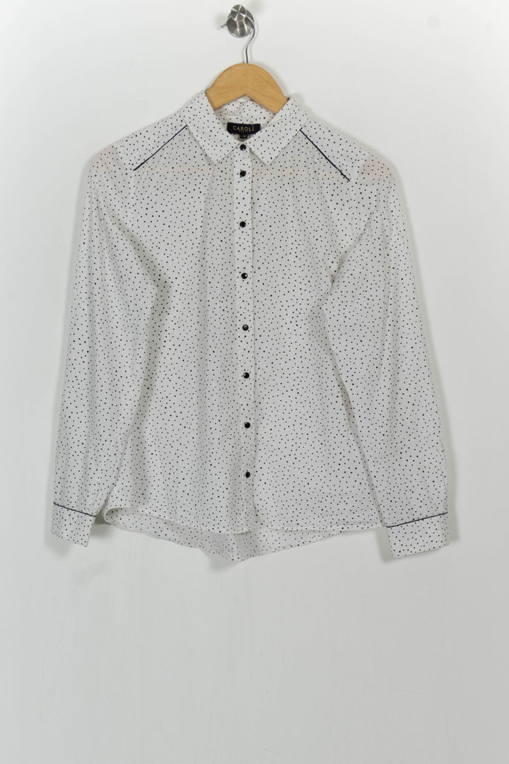 Chemise Blanche et Noire - Taille M/38 de la marque Caroll | PARAD105369 - Vendu par Paradigme - Image 2