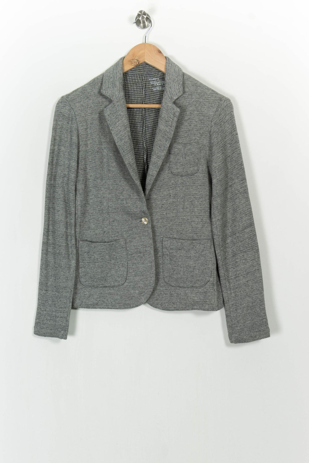 Blazer Gris - Taille M/38 de la marque Majestic Filatures | PARAD105375 - Vendu par Paradigme - Image 2