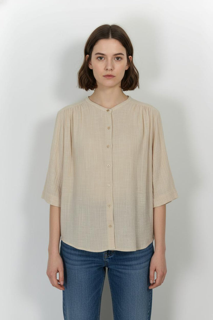 Blouse Beige - Taille L/40 de la marque Sessùn | PARAD105377 - Vendu par Paradigme - Image 1