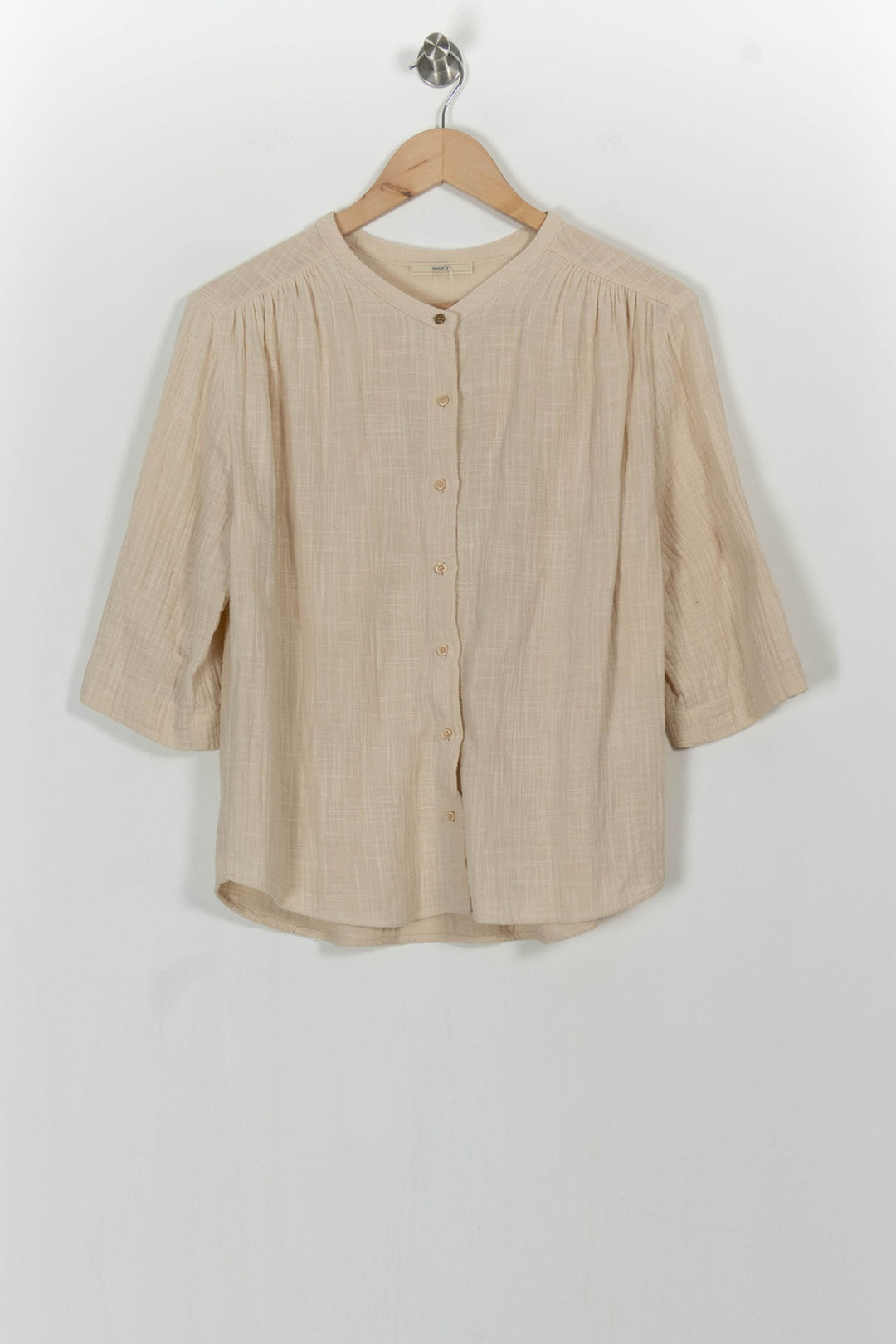Blouse Beige - Taille L/40 de la marque Sessùn | PARAD105377 - Vendu par Paradigme - Image 2