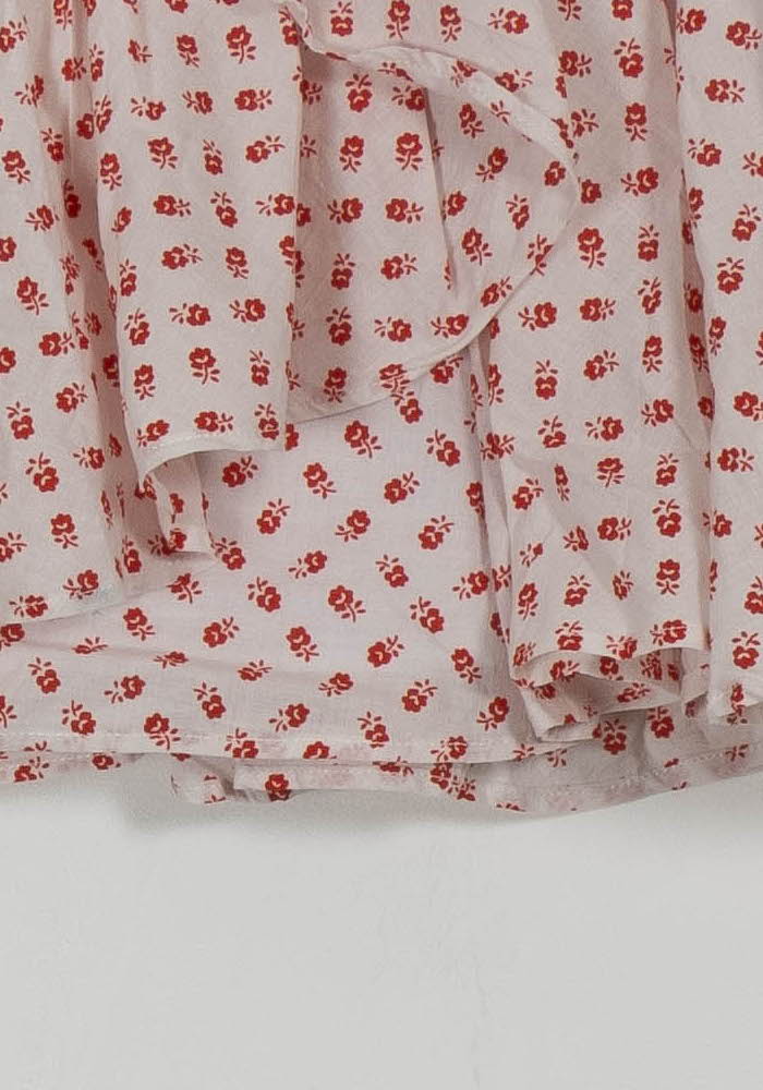 Jupe Volantée Blanche et Rouge - Taille M/38 de la marque Claudie Pierlot | PARAD105387 - Vendu par Paradigme - Image 3