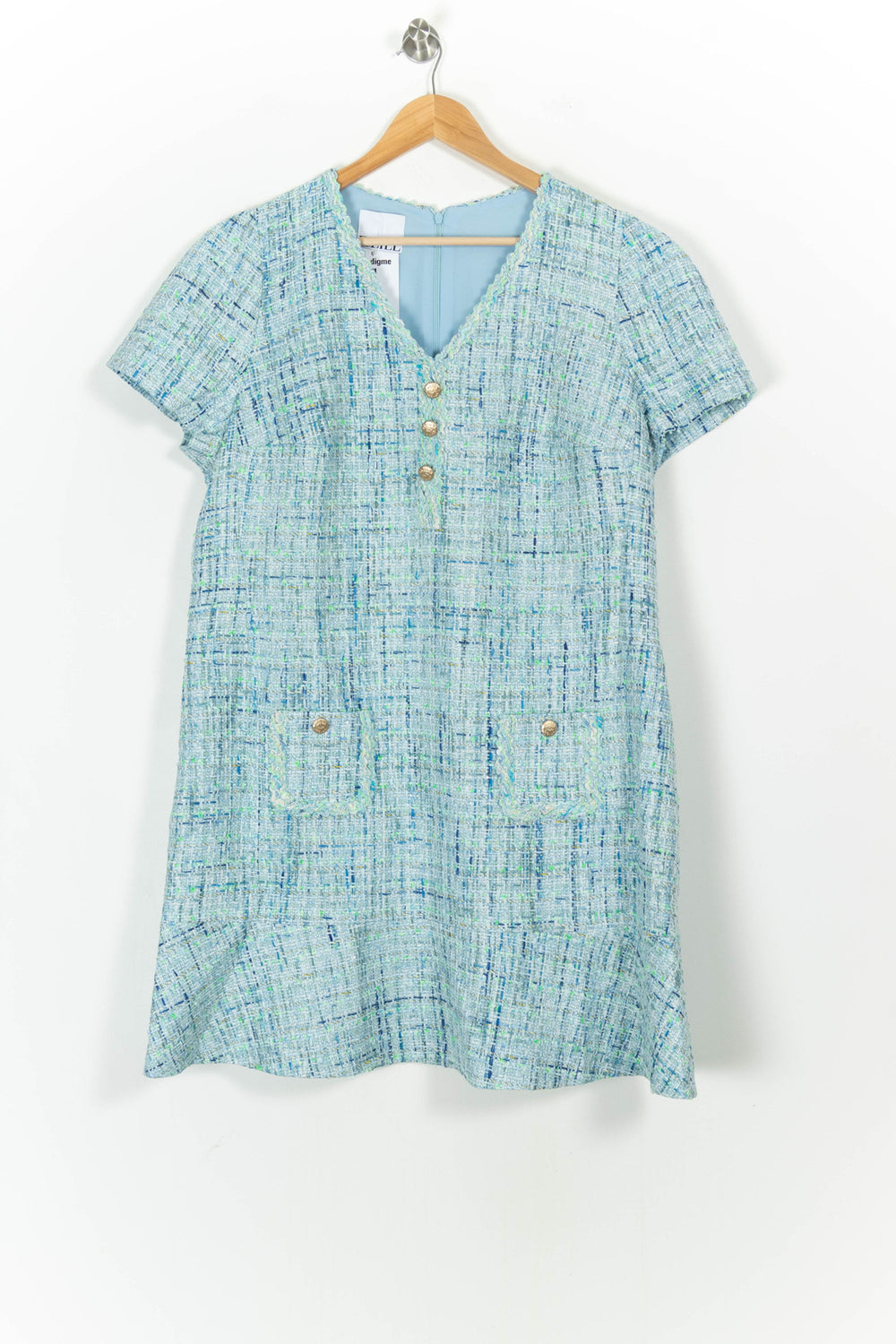 Robe Courte Bleue et Verte - Taille XXL/44 de la marque Weill | PARAD105391 - Vendu par Paradigme - Image 2