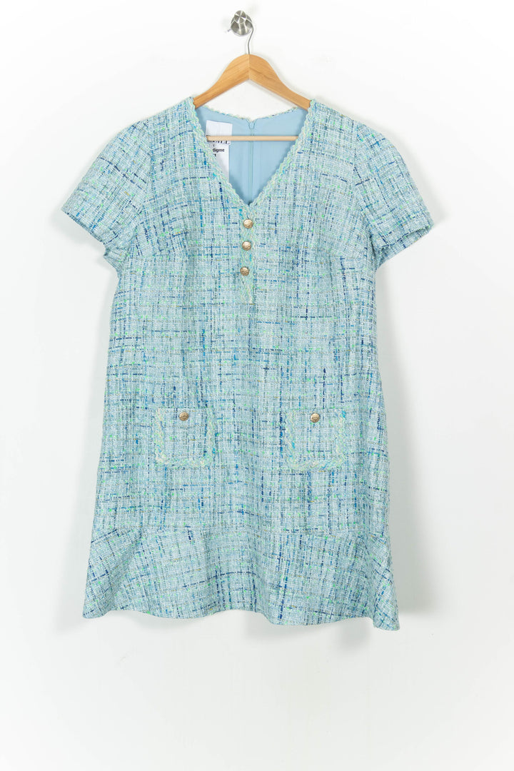 Robe Courte Bleue et Verte - Taille XXL/44 de la marque Weill | PARAD105391 - Vendu par Paradigme - Image 2